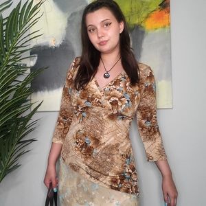 Y2K Fairy Grunge Floral Top